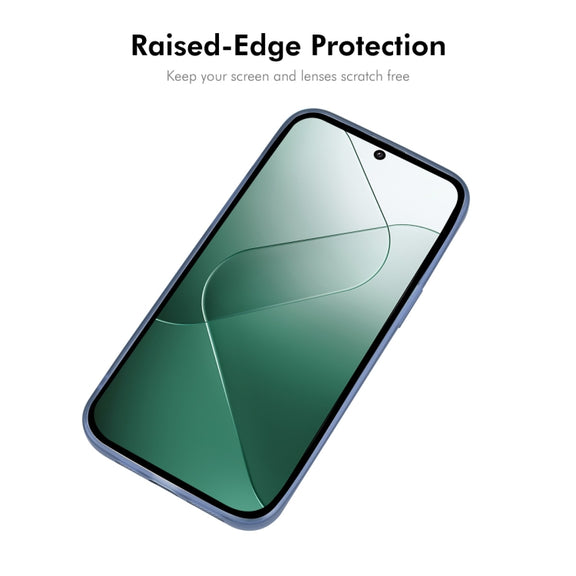 For Xiaomi 14 Pro ENKAY Hat-Prince Translucent Matte TPU Phone Case with Lens Film(Blue)