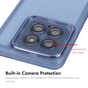 For Xiaomi 14 Pro ENKAY Hat-Prince Translucent Matte TPU Phone Case with Lens Film(Blue)