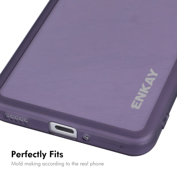 For Redmi K70 Ultra ENKAY Hat-Prince Translucent Matte TPU Phone Case with Lens Film(Blue)