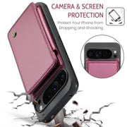 For Google Pixel 9 Pro XL CaseMe C22 Card Slots Holder RFID Anti-theft Phone Case(Wine)