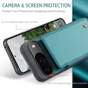 For Google Pixel 9 / 9 Pro CaseMe C22 Card Slots Holder RFID Anti-theft Phone Case(Green)