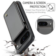 For Google Pixel 9 / 9 Pro CaseMe C22 Card Slots Holder RFID Anti-theft Phone Case(Black)