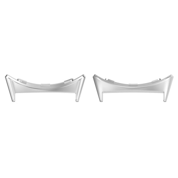 For Google Pixel Watch 3 45mm 1 Pair Stainless Steel Metal Watch Band Connector(Silver)