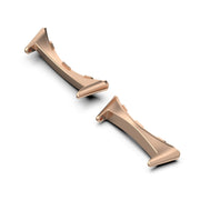 For Google Pixel Watch 3 45mm 1 Pair Stainless Steel Metal Watch Band Connector(Rose Gold)