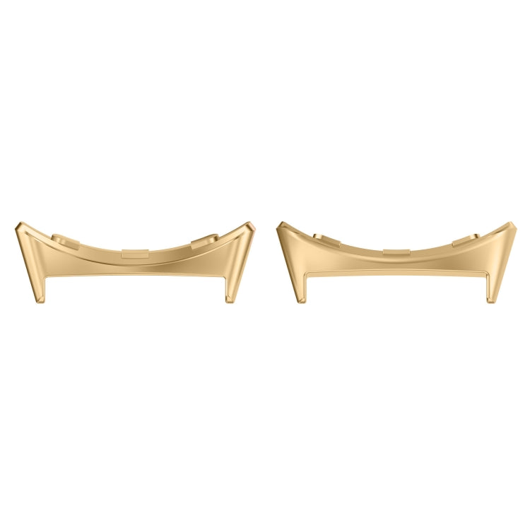 For Google Pixel Watch 3 41mm 1 Pair Stainless Steel Metal Watch Band Connector(Gold)