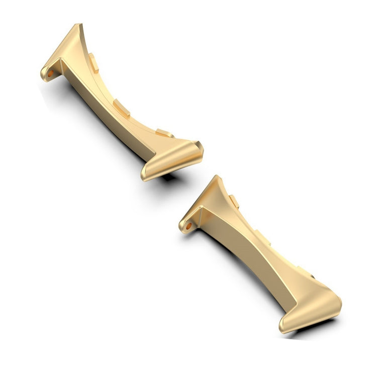 For Google Pixel Watch 3 41mm 1 Pair Stainless Steel Metal Watch Band Connector(Gold)