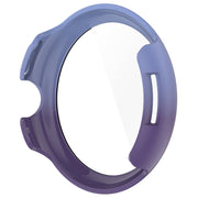 For Google Pixel Watch 3 41mm PC + Tempered Film Integrated Watch Protective Case(Blue+Purple)