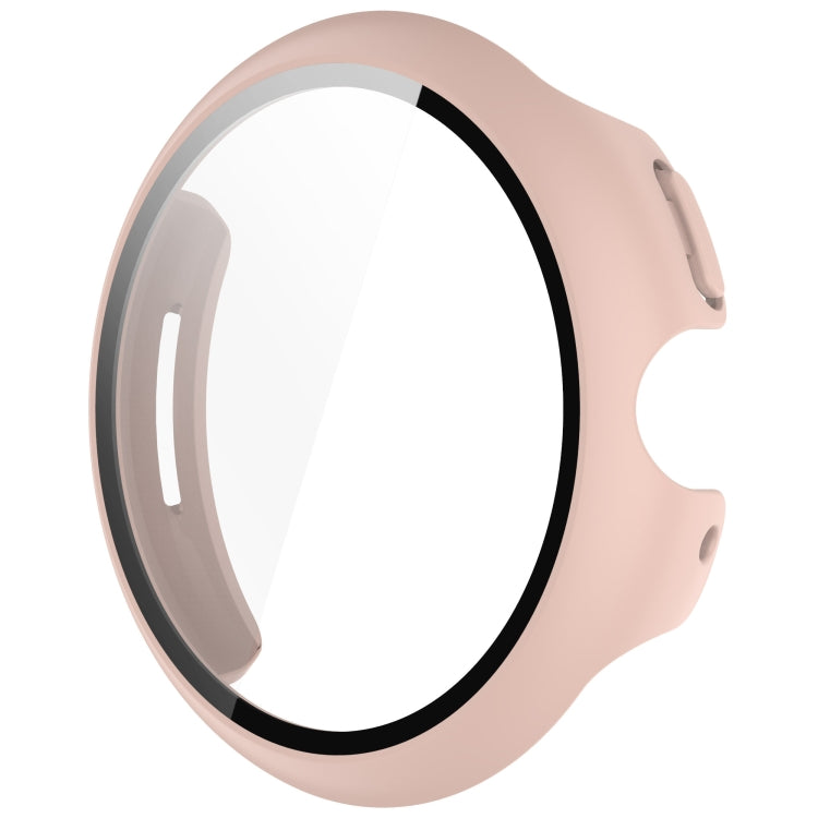 For Google Pixel Watch 3 41mm PC + Tempered Film Integrated Watch Protective Case(Pink)