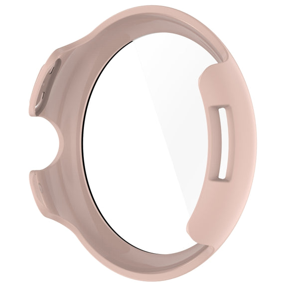For Google Pixel Watch 3 41mm PC + Tempered Film Integrated Watch Protective Case(Pink)