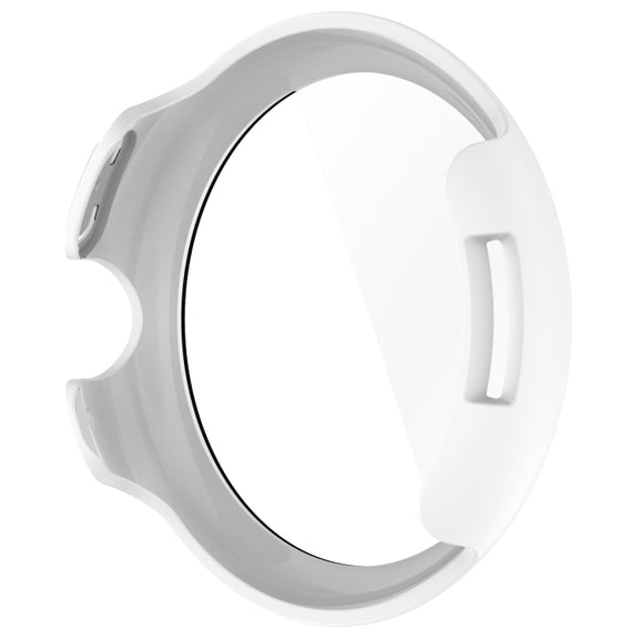 For Google Pixel Watch 3 41mm PC + Tempered Film Integrated Watch Protective Case(White)
