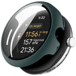 For Google Pixel Watch 3 41mm PC + Tempered Film Integrated Watch Protective Case(Green) - Watch Cases by PMC TechLife | Online Shopping South Africa | PMC TechLife | Buy Now Pay Later Mobicred