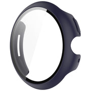 For Google Pixel Watch 3 45mm PC + Tempered Film Integrated Watch Protective Case(Midnight Blue)