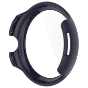For Google Pixel Watch 3 45mm PC + Tempered Film Integrated Watch Protective Case(Midnight Blue)