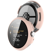 For Google Pixel Watch 3 45mm PC + Tempered Film Integrated Watch Protective Case(Pink)