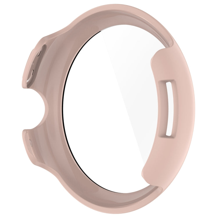 For Google Pixel Watch 3 45mm PC + Tempered Film Integrated Watch Protective Case(Pink)