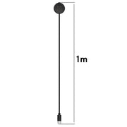For Google Pixel Watch 3 41 / 45mm USB-C / Type-C Interface Smart Watch Charging Cable, Length: 1m(Black)