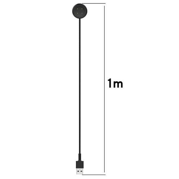 For Google Pixel Watch 3 41 / 45mm USB Interface Smart Watch Charging Cable, Length: 1m(Black)