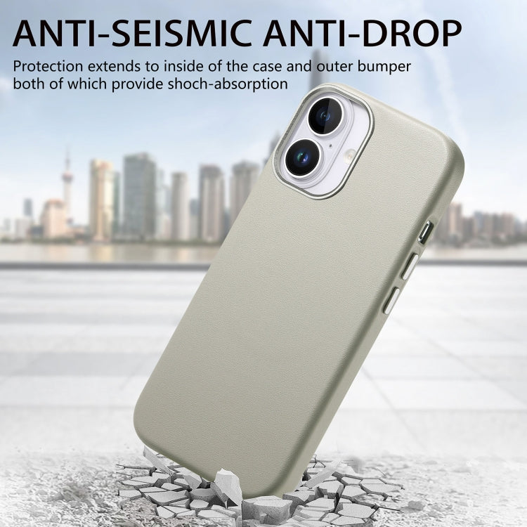 For iPhone 16 Pro Max Electroplated Metal Button Shockproof Phone Case(White)