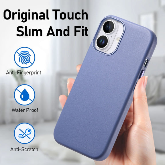 For iPhone 16 Pro Electroplated Metal Button Shockproof Phone Case(Blue)