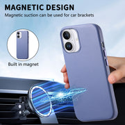 For iPhone 16 Pro Electroplated Metal Button Shockproof Phone Case(Blue)