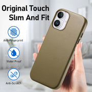 For iPhone 16 Plus Electroplated Metal Button Shockproof Phone Case(Green)