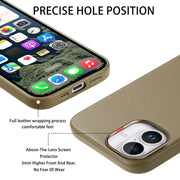 For iPhone 16 Plus Electroplated Metal Button Shockproof Phone Case(Green)