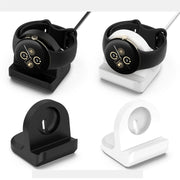 For Google Pixel Watch 3 41 / 45mm Smart Watch Silicone Charging Holder with Charging Cable(Black)