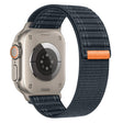 For Apple Watch Ultra 2 49mm Sea Wave Nylon Hook and Loop Fastener Watch Band(Blue) - Watch Bands by PMC TechLife | Online Shopping South Africa | PMC TechLife | Buy Now Pay Later Mobicred