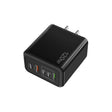 120W 3 PD Type-C Dual USB Multi Port Quick Charger for Mobile Phones, US Plug(Black) - free shipping - PMC TechLife - Order now!