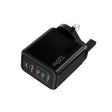 120W 3 PD Type-C Dual USB Multi Port Charger for Mobile Phones, UK Plug(Black) - free shipping - PMC TechLife - Order now!