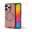 For iPhone 16 Pro Max ENKAY Hat-Prince Honeycomb MagSafe Shockproof Phone Case with Large Arc Edge Film(Red) - iPhone 16 Pro Max Cases by ENKAY | Online Shopping South Africa | PMC TechLife | Buy Now Pay Later Mobicred