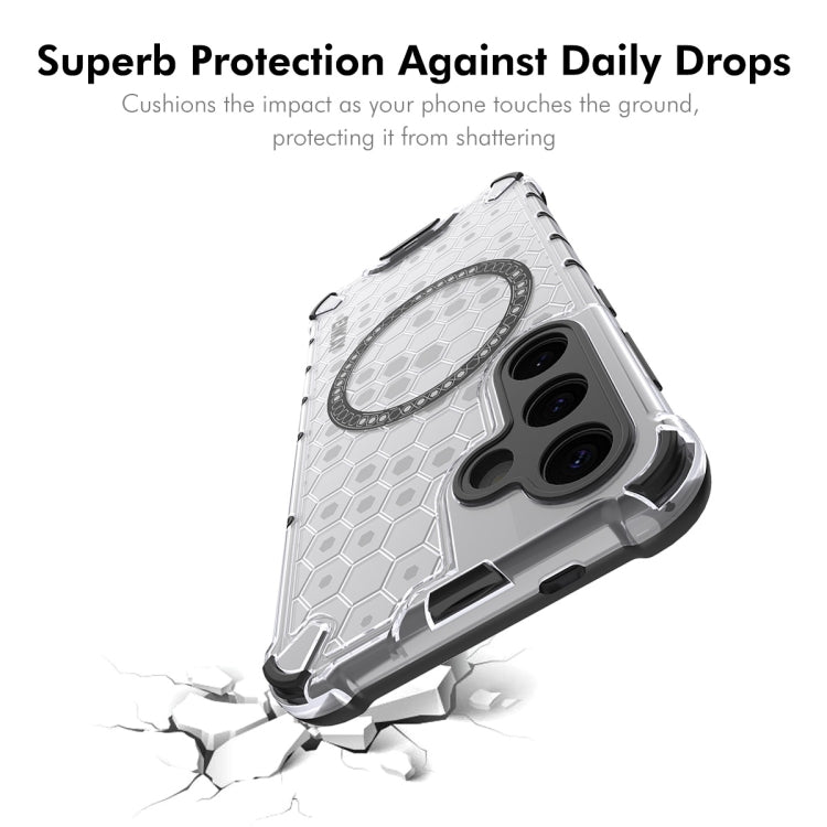 For Samsung Galaxy S24+ 5G ENKAY Hat-Prince Honeycomb MagSafe Shockproof Phone Case with 0.18mm Film(Red)