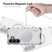 For Samsung Galaxy S24+ 5G ENKAY Hat-Prince Honeycomb MagSafe Shockproof Phone Case with 0.18mm Film(Grey)