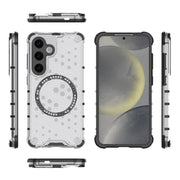 For Samsung Galaxy S24+ 5G ENKAY Hat-Prince Honeycomb MagSafe Shockproof Phone Case with 0.18mm Film(Green)
