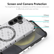 For Samsung Galaxy S24+ 5G ENKAY Hat-Prince Honeycomb MagSafe Shockproof Phone Case with 0.18mm Film(Green)