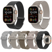For Apple Watch 10 46mm Mech Milan Metal Mesh Watch Band(Silver)