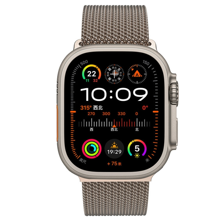 For Apple Watch 10 46mm Mech Milan Metal Mesh Watch Band(Silver)
