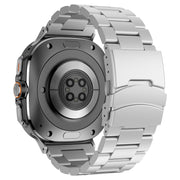 For Samsung Galaxy Watch Ultra 47mm Three Beads Titanium Alloy Metal Watch Band(Silver)