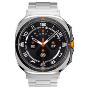 For Samsung Galaxy Watch Ultra 47mm Three Beads Titanium Alloy Metal Watch Band(Silver)