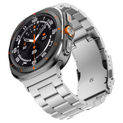 For Samsung Galaxy Watch Ultra 47mm Three Beads Titanium Alloy Metal Watch Band(Silver)