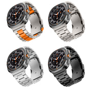 For Samsung Galaxy Watch Ultra 47mm Three Beads Titanium Alloy Metal Watch Band(Silver)