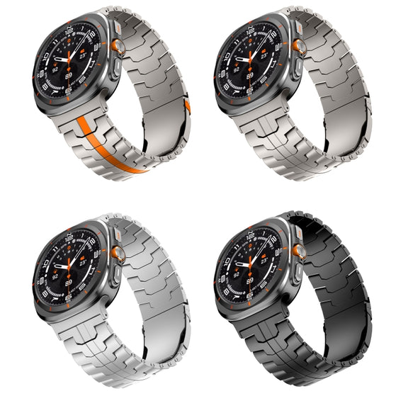 For Samsung Galaxy Watch Ultra 47mm Titanium Alloy Metal Watch Band(Black)