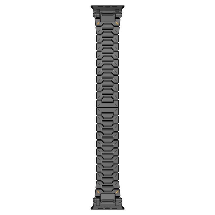 For Apple Watch Series 9 45mm Pathfinder Stainless Steel Metal Watch Band(Black)