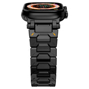 For Apple Watch Series 9 45mm Pathfinder Stainless Steel Metal Watch Band(Black)