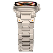 For Apple Watch Series 7 45mm Pathfinder Stainless Steel Metal Watch Band(Titanium Color)