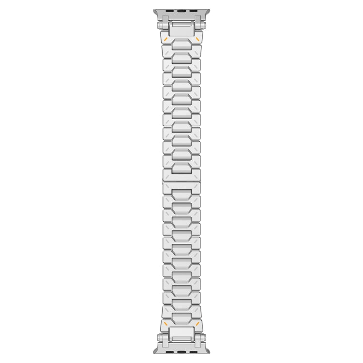 For Apple Watch Series 7 45mm Pathfinder Stainless Steel Metal Watch Band(Silver)