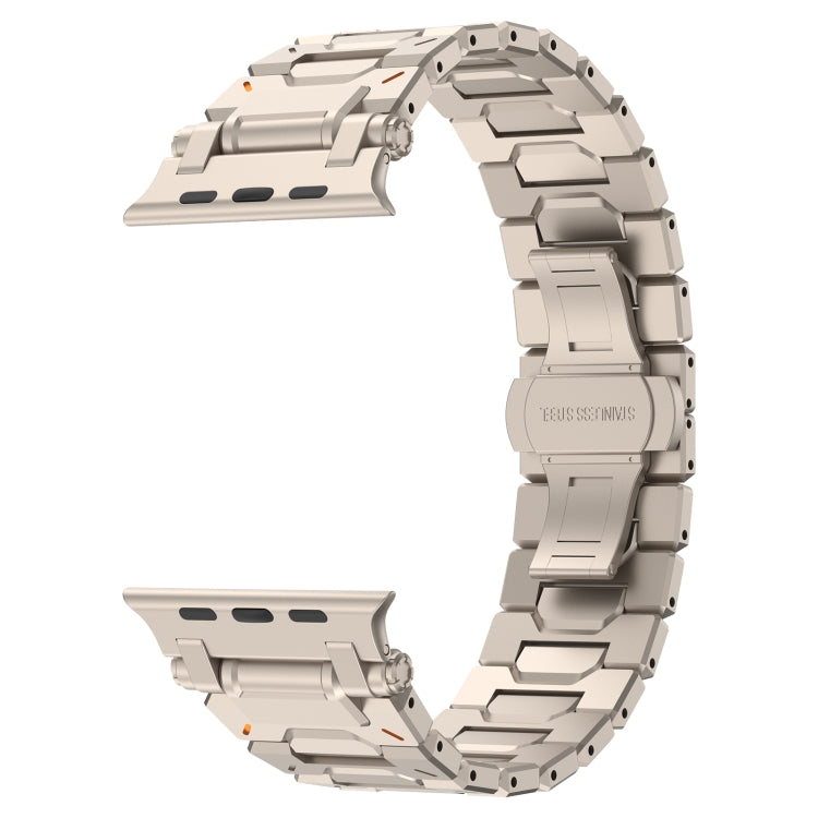 For Apple Watch Series 4 44mm Pathfinder Stainless Steel Metal Watch Band(Titanium Color)