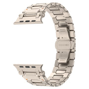 For Apple Watch Series 4 44mm Pathfinder Stainless Steel Metal Watch Band(Titanium Color)