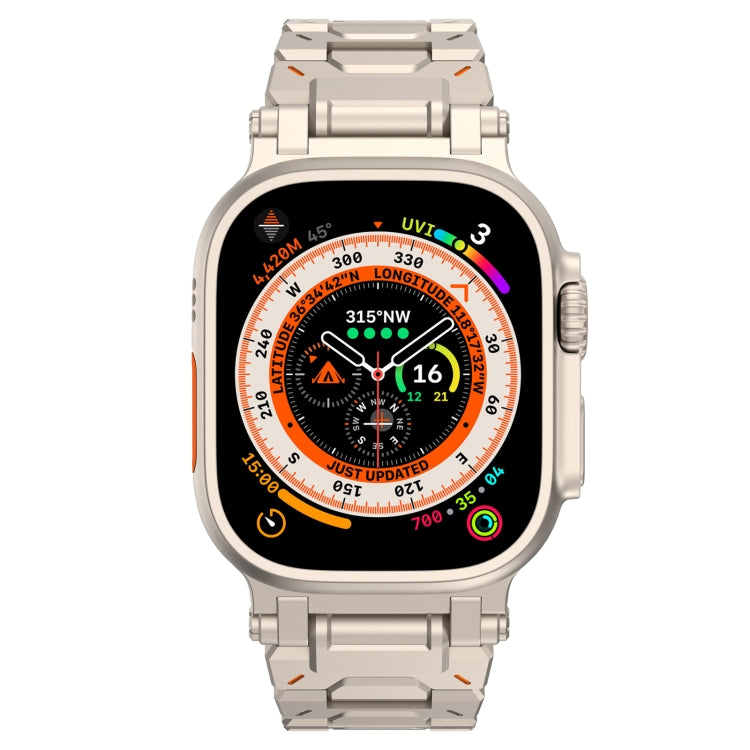 For Apple Watch Series 4 44mm Pathfinder Stainless Steel Metal Watch Band(Titanium Color)
