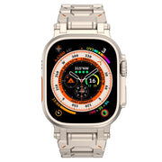 For Apple Watch Series 4 44mm Pathfinder Stainless Steel Metal Watch Band(Titanium Color)